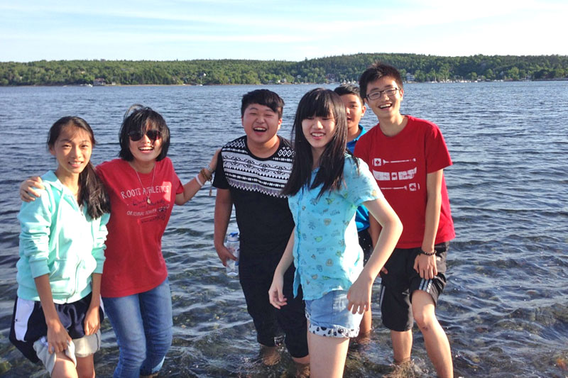 Emily, Raye (staff), Andrew, Terry, Tess, and Tony. Taken at Point Pleasant Park. (left to right)